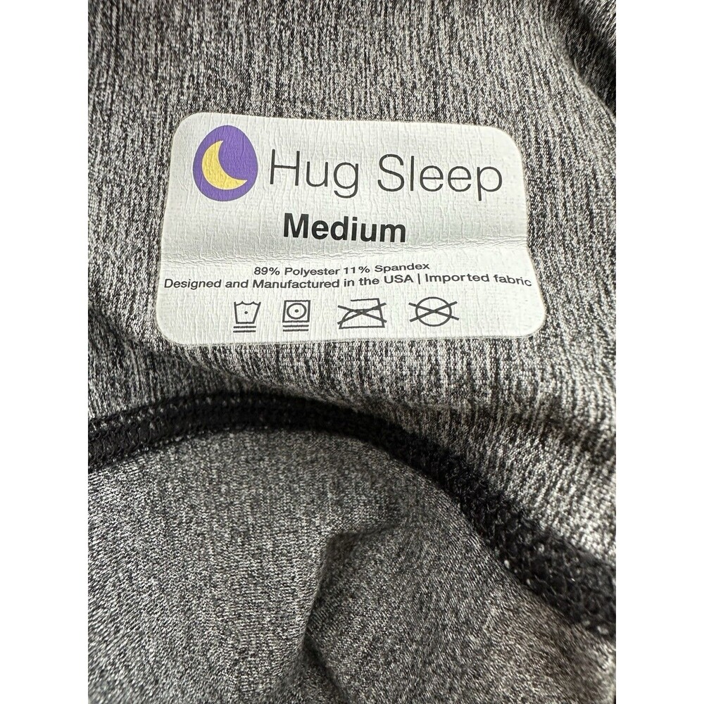 Hug Sleep Pod Move Adult Compression Swaddle Sack Heather Grey Medium Shark Tank - Picture 2 of 5
